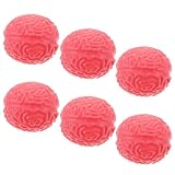 Homoyoyo 6 Piezas de Pelota Antiestrés de TPR Diseño de Cerebro Simulado, Juguete para Apretar y Aliviar Estrés,...