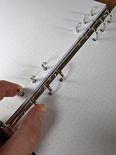 A5 Dot Grid Paper, Extra Thick, 6-Hole Punched, 200 Sheets (400 Pages), 120 Gsm #TOP4