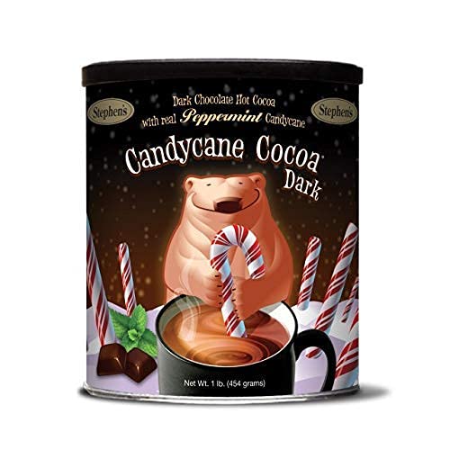 Stephen's Gourmet Candy Cane Cocoa, Dark Chocolate, 1 LB (Pack of 3)