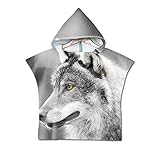 ALS HANDTUCHSTRAND FÜR DAS HAUS ODER DEN URLAUB: Sobald Sie unser schönes Poncho-Handtuch verwenden, werden Sie schnell feststellen, dass Sie nicht mehr darauf verzichten können. Täglich wird dieser vielseitige Bademantel zum Lieblingsbadetuch der Kinder.