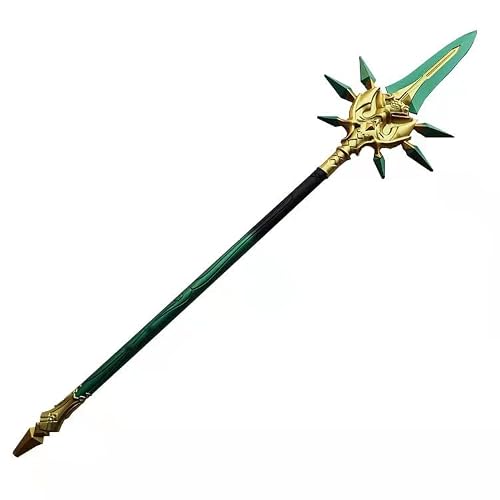Fantasy Game Style Genshin Foam Cosplay Satety Foam Sword Scepter Blade Weapon Costume (Choose Style) (Primordial Jade Winged-Spear- 39.5 inch) - Primordial Jade Winged-Spear- 39.5 inch
