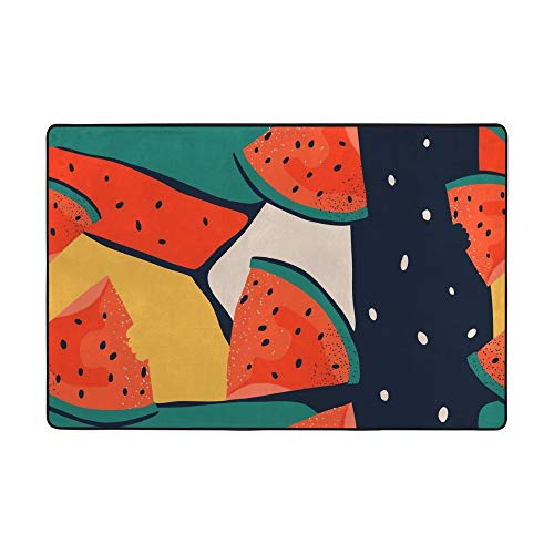 Tapis pastèque Ruchen 72 x 48 inch pour décorer le salon en été