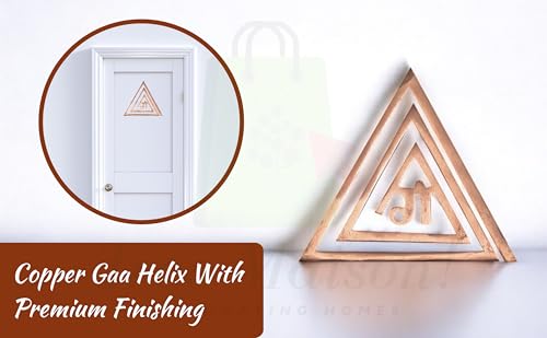 Image of Copper Gaa Helix | 4 Inch | Energy Booster Vastu Remedy | Vastu Helix Remedy for Zone Correction | Zonal Placement - SE | Pack of 1