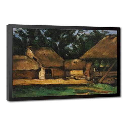 Poster The Oilmill de Paul Cezanne impression sur toile 50x75 cm
