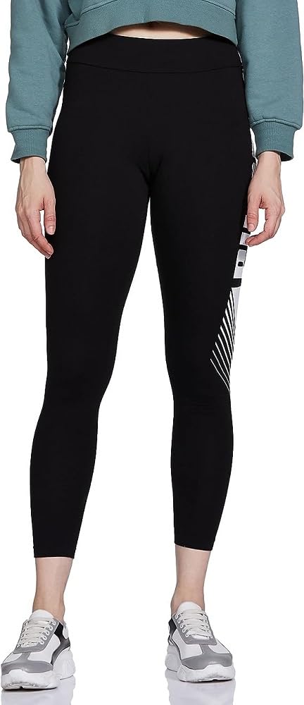 PUMA Women’s Mid Rise Cotton-Blend Graphic Leggings – Stretchable Tight Fit Workout & Gym Tights for Casual & Fitness Use PUMA Women’s Mid Rise Cotton-Blend Graphic Leggings – Stretchable Tight Fit Workout & Gym Tights for Casual & Fitness Use