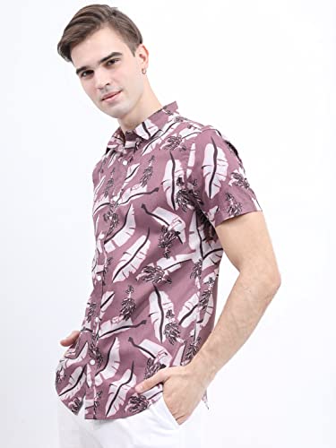 Image of KETCH Men Slim Fit Printed Half Sleeve Shirt