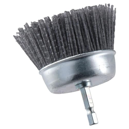 Image of 3Pcs 3 Inch Abrasive Filament Nylon Cup Brush, Nylon Brush for Angle Grinder,Embossed Polishing Wheel Brush with 1 /4 Inch Hex Shank Surface Pre-Treatment of Various Metals
