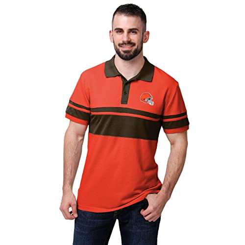 FOCO Men's NFL Team Logo Polo Short Sleeve Shirt
