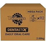 Pedigree DentaStix - Daily Dental Chews For Medium Dogs (10-25 kg), 112 Sticks