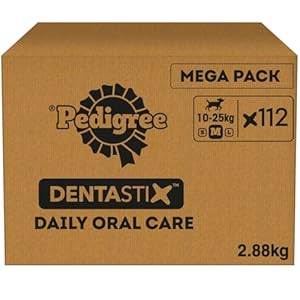 Pedigree DentaStix – Daily Dental Chews For Medium Dogs (10-25 kg), 112 Sticks