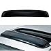 1pc Thickness Universal 38 inches Tint Top Moon Roof Moonroof with Grooves Dark Smoke Rain Wind Sun Shade Vent Guard Visor Deflector