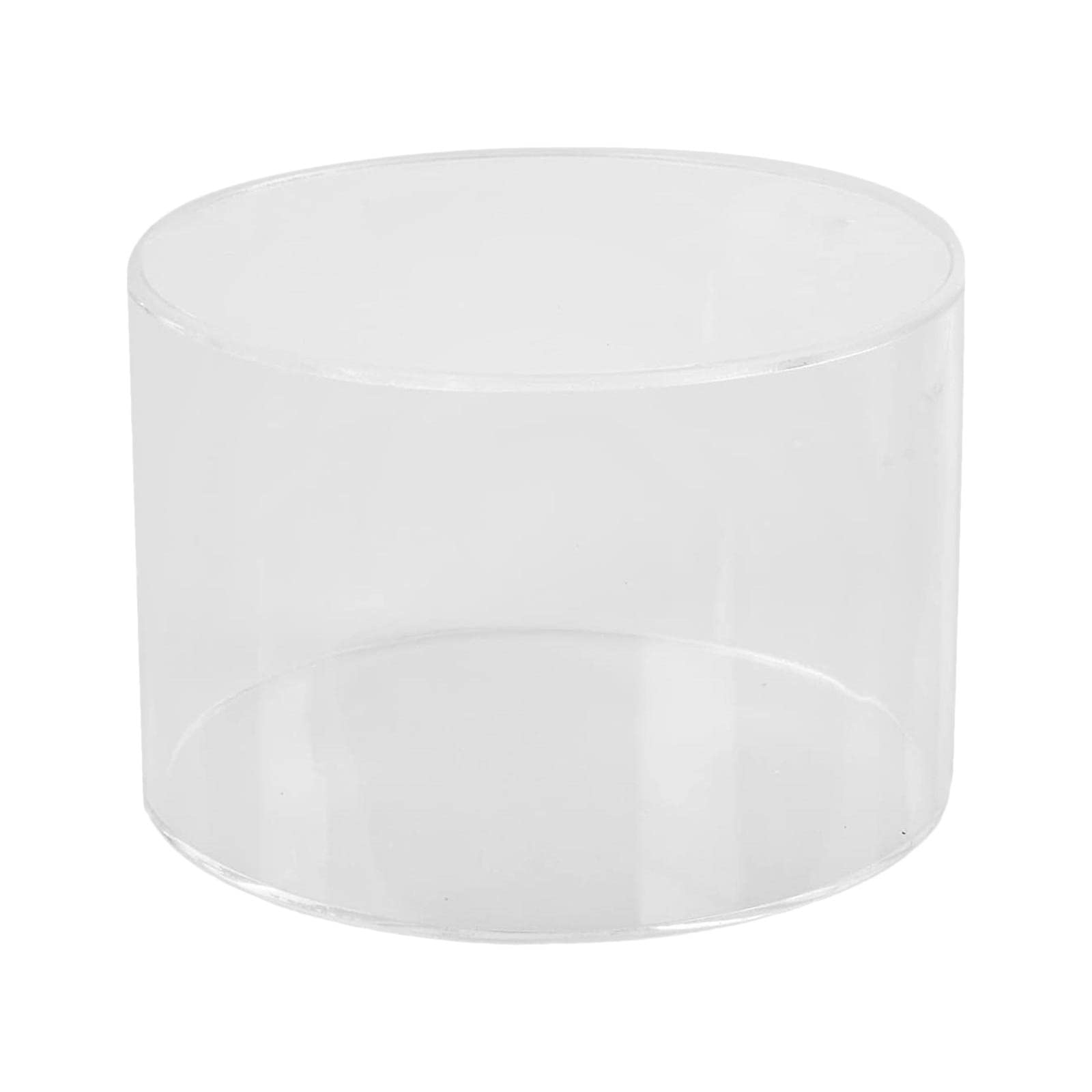 Akrylowy cylinder ekspozycyjny okrągły dekoracyjny wypełniany blat na ślub 25 cm