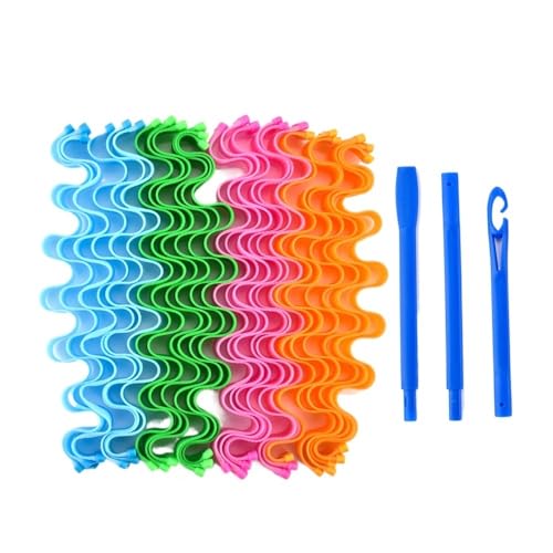 Rulos Para El Pelo Rizadores de pelo suaves sin calor DIY, rizos de ondas mágicas, rodillos, accesorios for el cabello, barra permanente for rizar, sin calor, herramientas for el cabello Rulos Flexibl