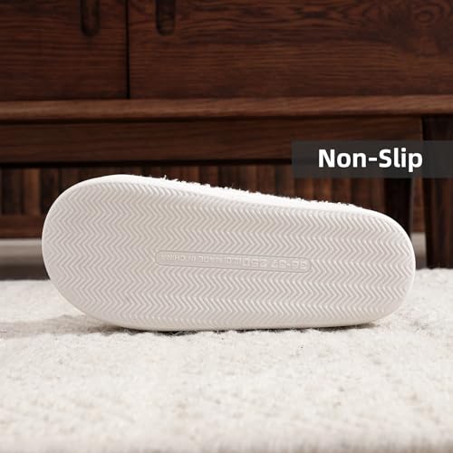 Plush Slippers for Women Men Cute Cherry Fuzzy Slippers Winter Warm Soft Lightweight House Slippers Slip On Cozy Indoor Outdoor Couple Fluffy Bedroom Slippers Non Slip Sole4