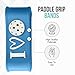 Palms-O-Aces | Pickleball Grip Bands | Silicone Paddle Grip Band | Securing Overgrip & Paddle Identification | Embossed Non-Slip | Universal Fit Pickleball Accessory & Gift for Players | Light Blue 3A