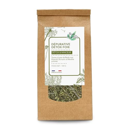 RUE DES PLANTES - Tisane Dépurative Détox Foie 100g | Infusion Naturelle pour la Santé du Foie