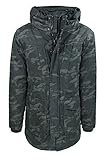 Parka uomo Evoga Parka Giubbotto Uomo Arctic Militare Mimetico Giaccone Trench Inverno (XL, Militare)