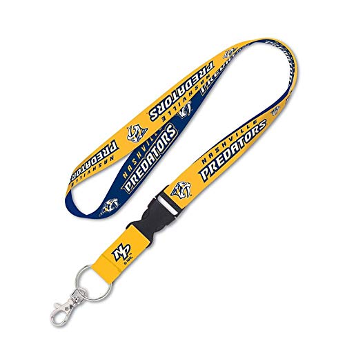 NHL Nashville Predators Lanyard with Detachable Buckle, 3/4"