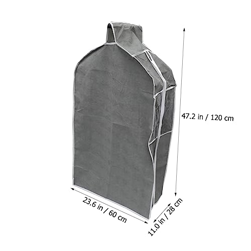 Hanging Clothes Bag Design Thickened Fabric Garment Cover for Dust Protection Large Size Organizer for Suits and Dresses for Home Storage3