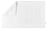 RHOMTUFT Baumwoll-Badteppich 70x130cm Weiss