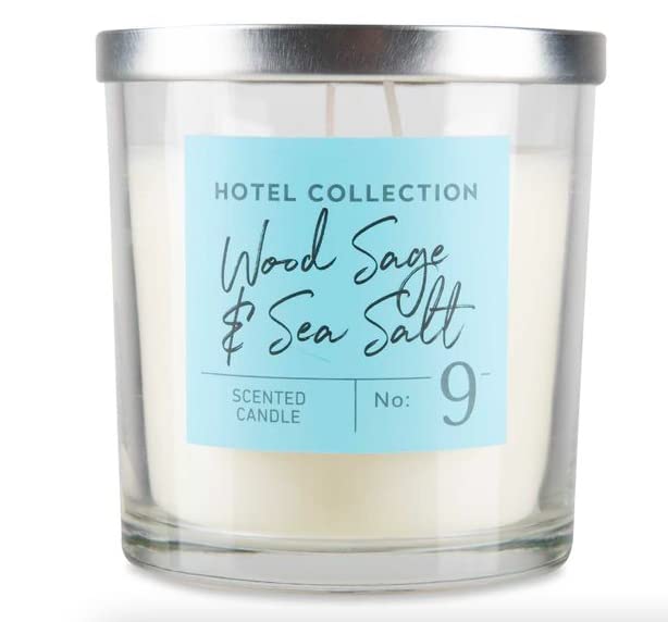 ALDI Luxury Hotel Collection Fragranced Candle (No 9 Wood Sage & Sea Salt Candle) [Energy Class A+++]