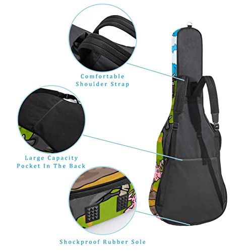 Hondank Housse de protection épaisse en éponge imperméable pour guitare acoustique, électrique, basse, guitare classique… - Les Beatles, Paul McCartney, John Lennon, RIngo Starr, George Harrison Hondank Housse de protection épaisse en éponge imperméable pour guitare acoustique, électrique, basse, guitare classique… – Image 4
