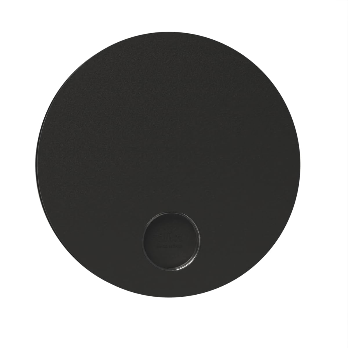 plikc Aspiratore da parete ad aspirazione assiale serie Ario con speciale membrana in Mylar anti ritorno dell'aria esterna - 100% MADE IN ITALY (Foro Ø 90, NERO)