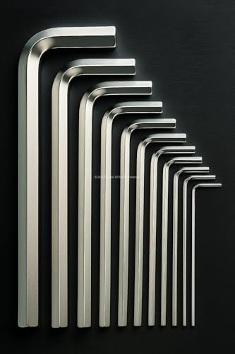 Proalet 9 Parça L Alyan Anahtar Takımı, Metrik 1.5–10 Mm Boyutlu, Dayanıklı, Taşıma Aparatlı, Hobi ve Endüstriyel Kullanım İçin Mini Set (Kısa, 120 mm) - Görsel 2