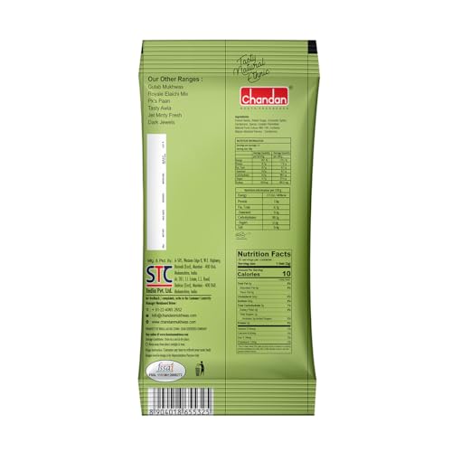 Image of Chandan Mouth Freshener Elaichi Saunf 50 Sachets | Rich in Anti-Oxidants And A Delicious Mukhwas (Pack of 4)