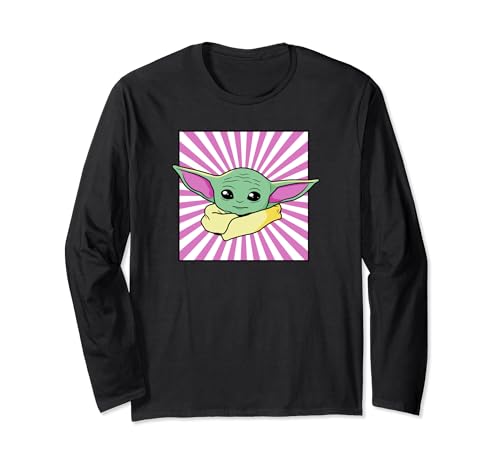 T-shirt manches longues Star Wars Grogu imprimé style japonais vêtement coton