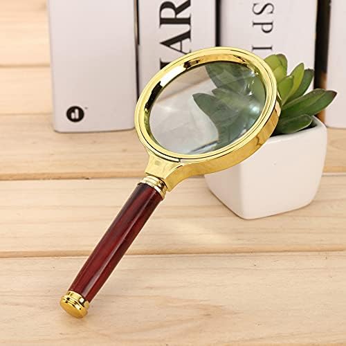 2 Pack 60MM Lens 10X Handheld Magnifying Glass , Handle Magnifying Glass for Reading Books, maps,inspections, Coins, Insects,Magnifying Glass for Senior