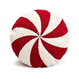 Yuthsona Christmas Throw Pillows Candy Cane Pillow Xmas Fluffy Spiral Lollipop Plush Pillows Xmas Pillows Decor Winter Home Cushion for Sofa Windowsills Sofa Bedroom