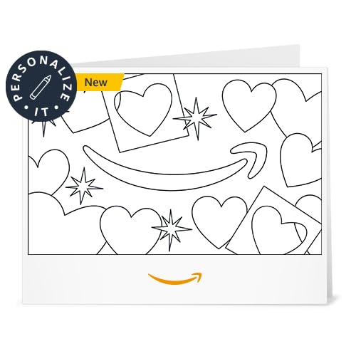Amazon Gift Card - Print - Papercut Hearts (Personalize It) | Valentines Day, Mothers Day