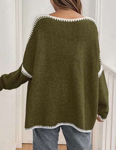 Image of PRETTYGARDEN Womens Oversized Cardigan Sweaters 2026 Fall Long Lantern Sleeve Knit Open Front Lightweight Sweater