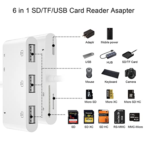 Adaptador-iPhone-Lector-Tarjetas-SDTFAdaptador-SD-iPhone6-en-1-Adaptador-iPhone-a-USB-OTG-SD-Adaptador-Camara-USB-iPhone-para-iPhone-14-12-13-11-XSXR87Pad