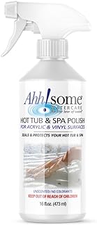 Ahh-Some Hot Tub & Spa Polish, Sealant & Protector for Acrylic & Vinyl Surfaces of Spas & Hot Tub, Prevents Hot Tub Surface Fading & Oxidation from Harsh Chemicals & Sun Rays