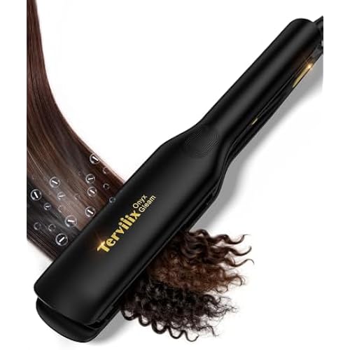 Terviiix Flat Iron Hair Straightener, Cover More Hair in One Pass, 1.75 in