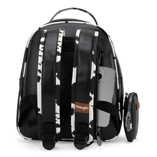 Image of Montana West Wrangler Cow Print Backpack Cute Daypacks Large Bookbag Purse for Women
