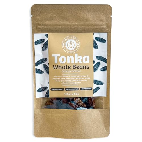 Whole Tonka Beans 1.8 oz Beans Spices Pure Cumaru Vanilla Bean (Dipteryx odorata) Haba Tonka
