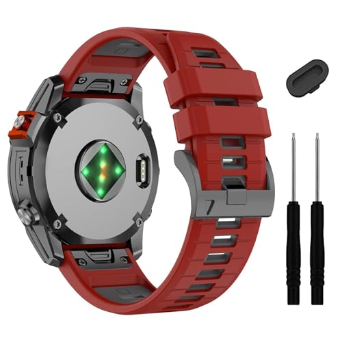 [NHHNSW] 26mm Fenix 7X 6X Pro 5X Plus QuickFit Watch BandASoft Silicone StrapAEnduro 2/Descent MK2i/MK3i 51mm/Tactix 7Pro/Epix P