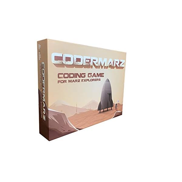 CoderMarz Game for Space and AI Learners! NBC Featured: First Ever Board Game for Boys and Girls Age 6+. Teaches About Mars, AI and Computer Programming Through Fun Astronaut and Neural Adventure!