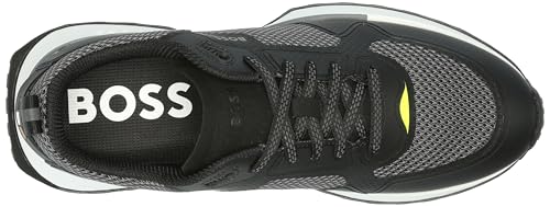 Image of BOSS Men's Big Logo Mesh Mix Lace Up Sneaker