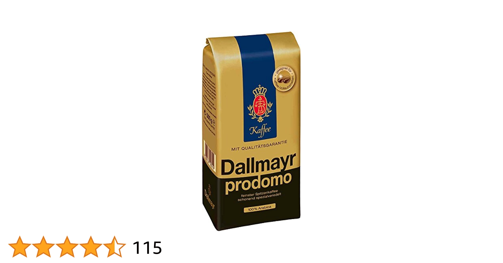 Dallmayr prodomo コーヒー豆 500g×6袋 Dallmayr Prodomo Whole Bean Coffee 17.6oz (500g)