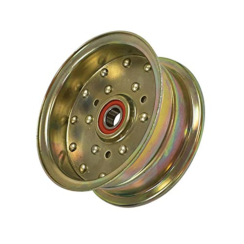 (New Part) Heavy-Duty Flat Idler Compatible with Exmark 1-413099 116-4666 Lazer Z Turf Tracer HP Ranger + All Other Models in The Description
