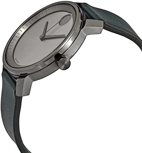 Movado Bold 3600570 Grey Dial Green Leather Band Men's Watch