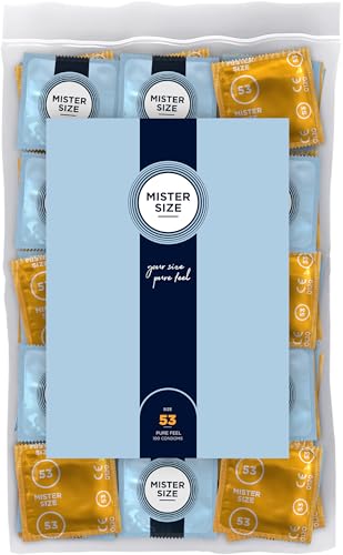 Préservatifs 53 mm Mister Size pour des soirées intimes confortables et naturelles