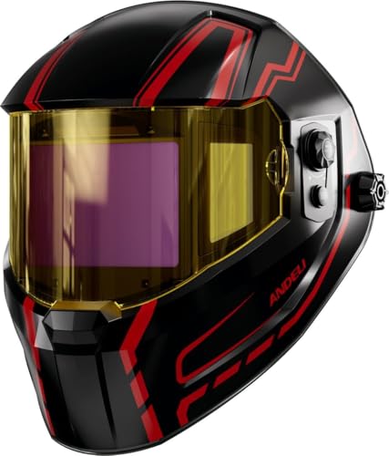 ANDELI Auto-Darkening OPTIM-600LB-BCB Casque de soudage numérique 7,2