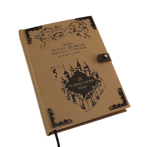 Caderno Grimório Harry Potter - Mapa do Maroto Marauder's Map