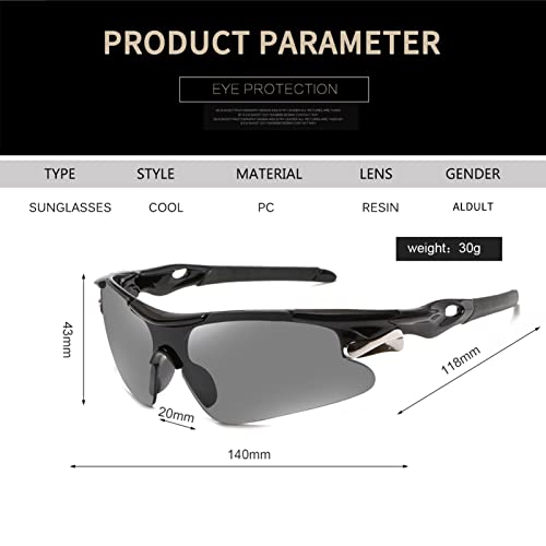 Sports Sun Glasses,Polycarbonate Impact Scratch Resistant, Wrap-Around Uv Protective Eyewear Men Women Cycling(Pack Of 6) #TOP4