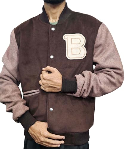 MUKHTALIF Mens Varsity Letterman Fashion Wool Bomber Slim Fit Casual Warm Boys College Baseball Jacket3